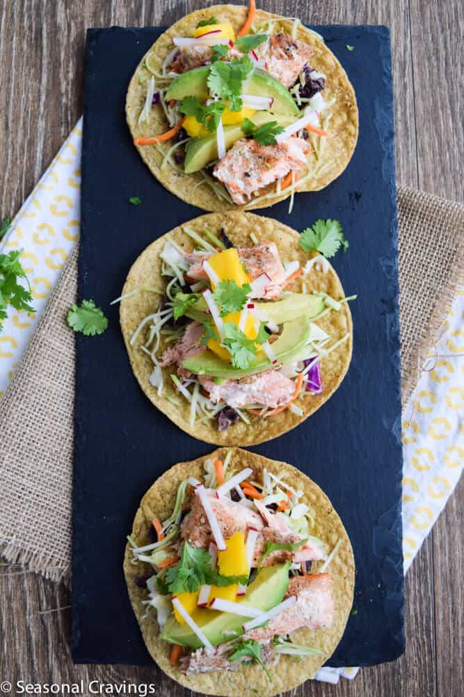 Salmon Tostadas- Gluten Free