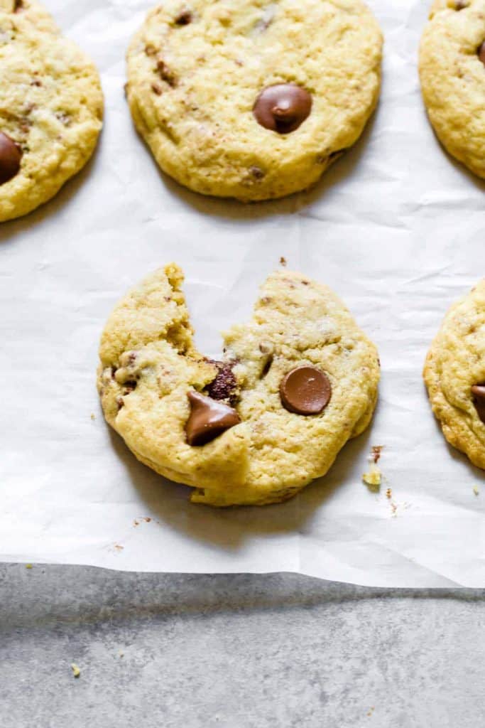 chocolate chip cookie close up