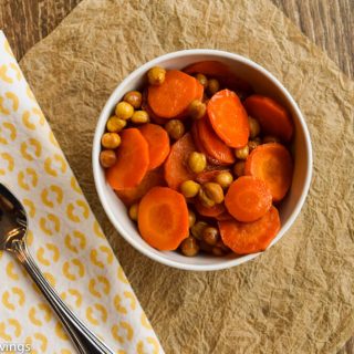 Maple Carrots and Chickpeas