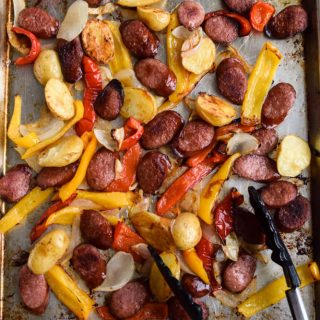 Sheet Pan Sausage With Vegetables