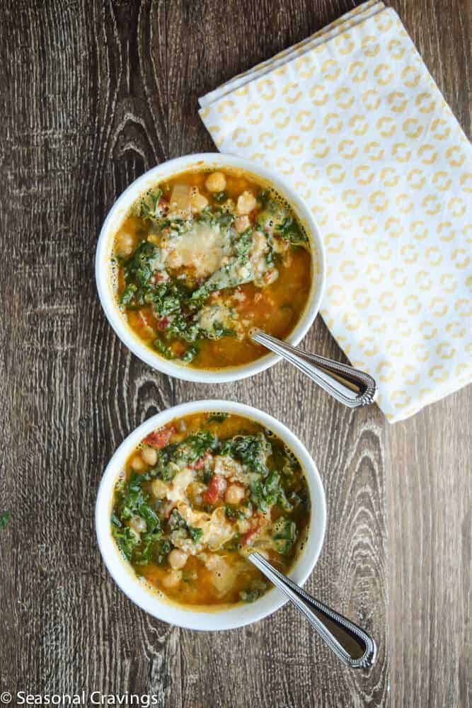 Tuscan Chickpea Soup with Kale