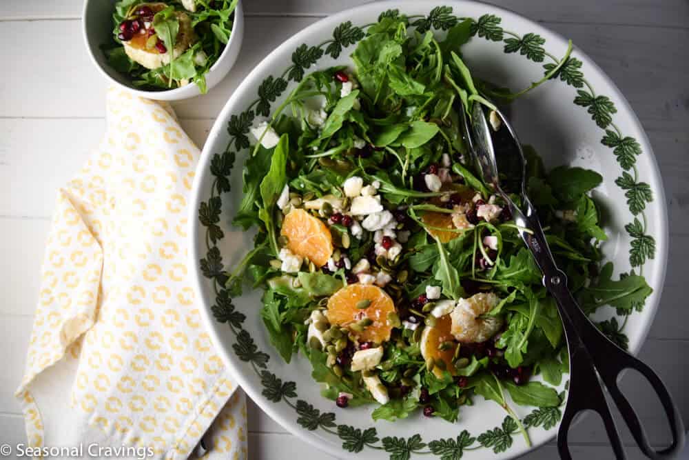 Arugula, Orange and Pomegranate Salad