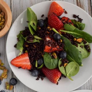 Black Rice Salad with Berries