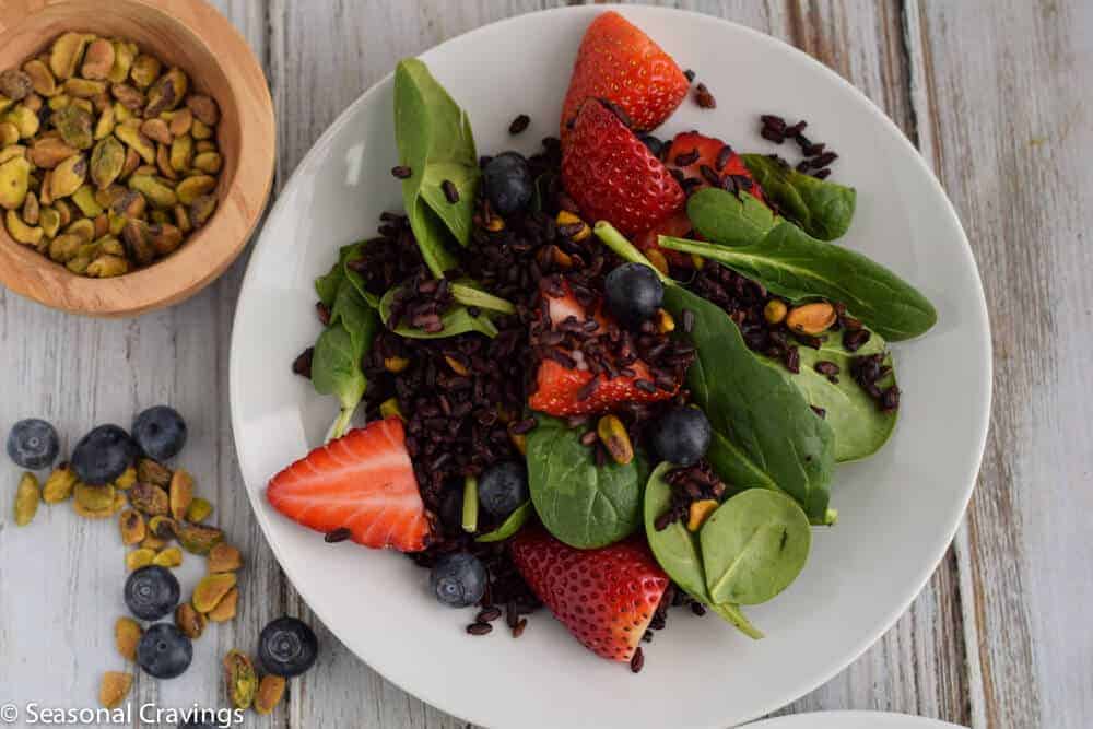 Black Rice Salad with Berries