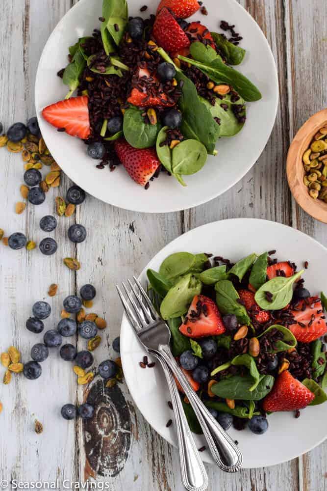 Black Rice Salad with Berries