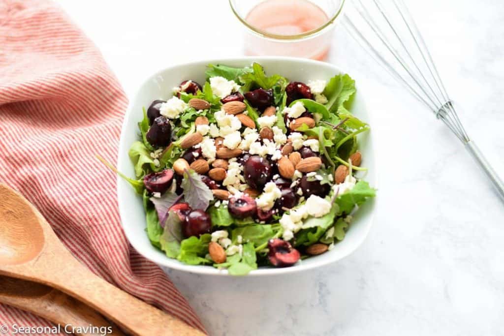 Arugula Salad with Cherries and Feta