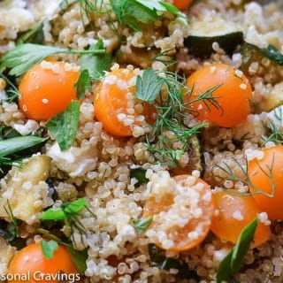 Quinoa with Zucchini and Tomatoes