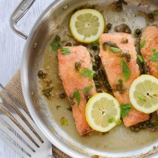 Gluten Free Salmon Piccata