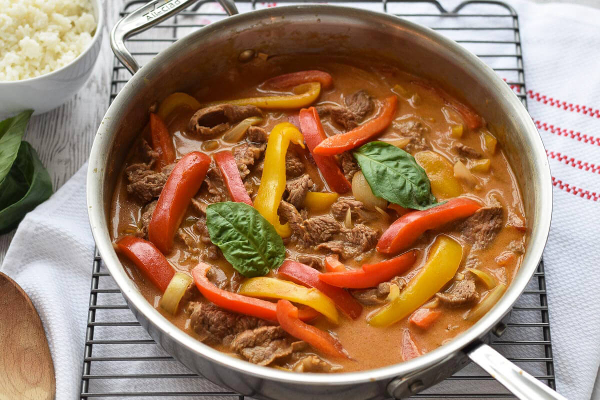 Easy Beef Curry - full of smoky, spicy flavor and ready in less than 30 minutes. {gluten free}