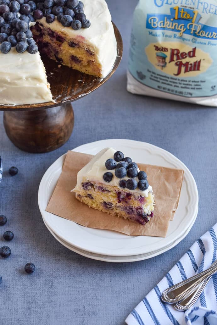 Gluten Free Lemon Blueberry Cake