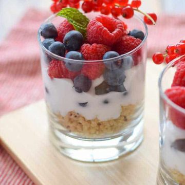 High Protein Quinoa Yogurt Parfait