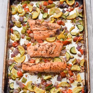 Sheet Pan Apple Cider Glazed Salmon