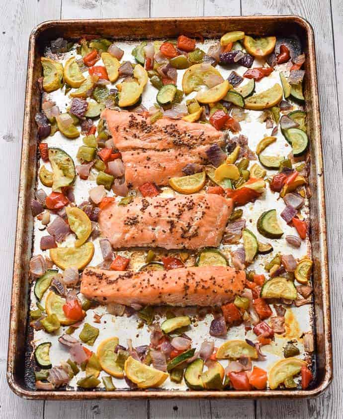 Sheet Pan Apple Cider Glazed Salmon