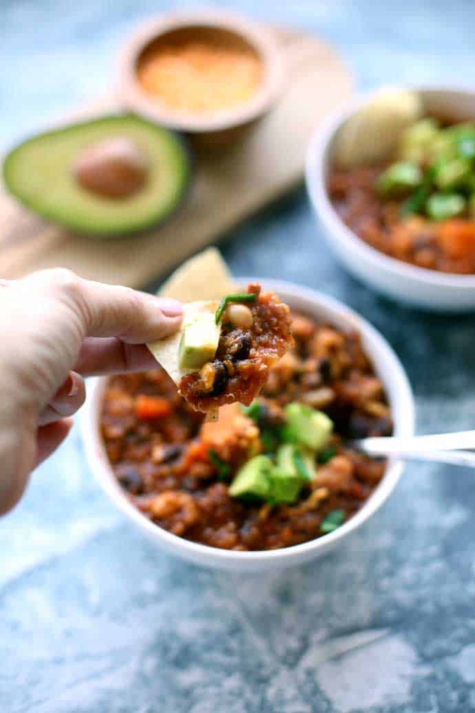 Instant Pot Turkey Quinoa Chili