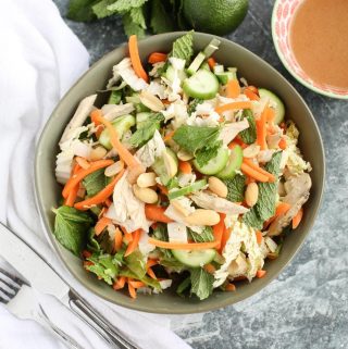 Skinny Vietnamese Chicken Salad with no dressing