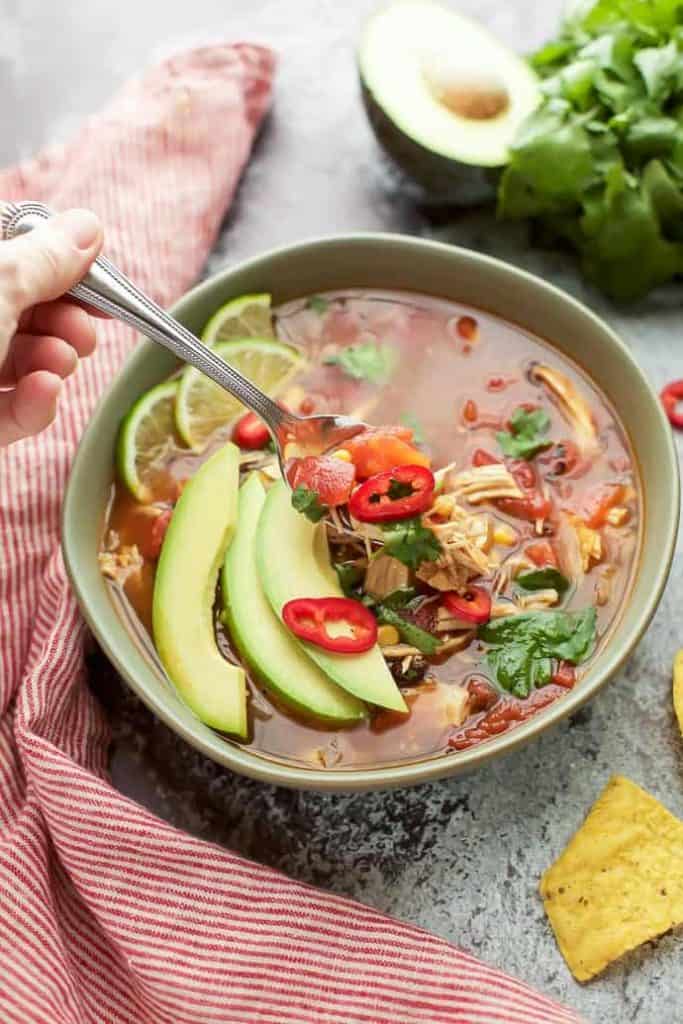 chicken tortilla soup instant pot