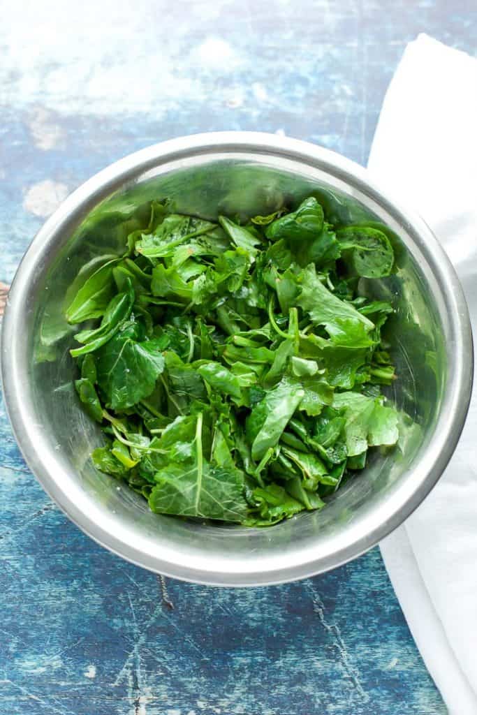 Spiced Sweet Potato and Kale Salad with massaged kale