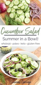 Cucumber salad {keto}