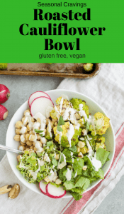 roasted cauliflower bowl