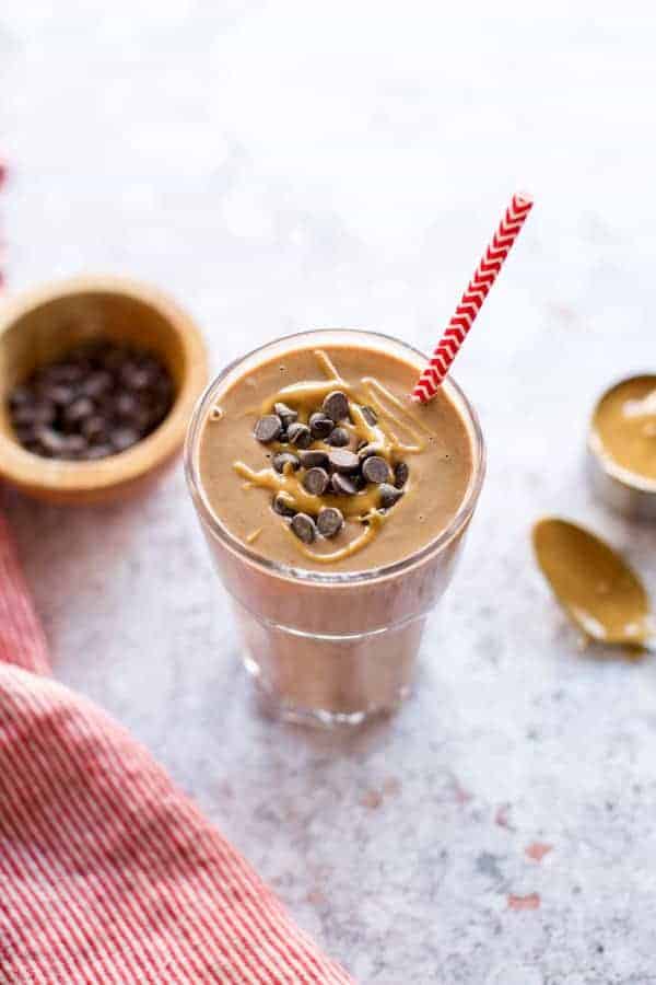 Keto Avocado Chocolate Smoothie with healthy fats 