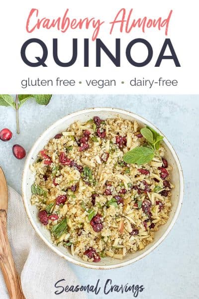 cranberry almond quinoa