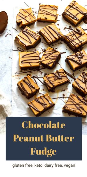 keto chocolate peanut butter fudge