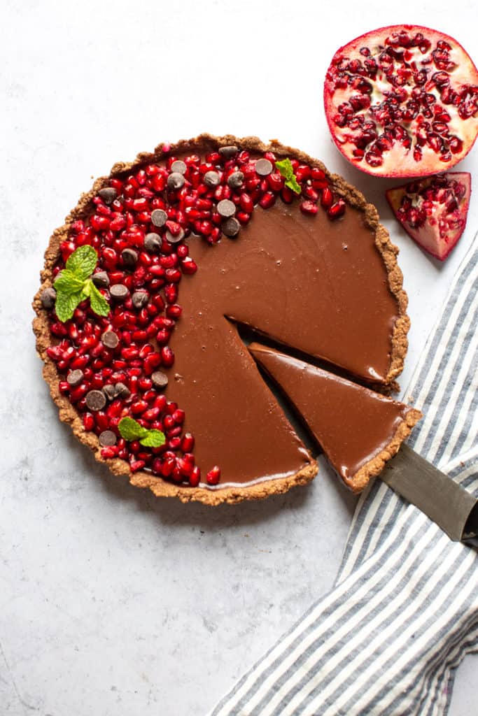 gluten free thanksgiving dessert like chocolate tart 