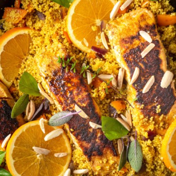 Turmeric Salmon and Couscous