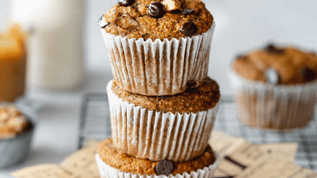 Vegan Banana Chocolate Chip Muffins