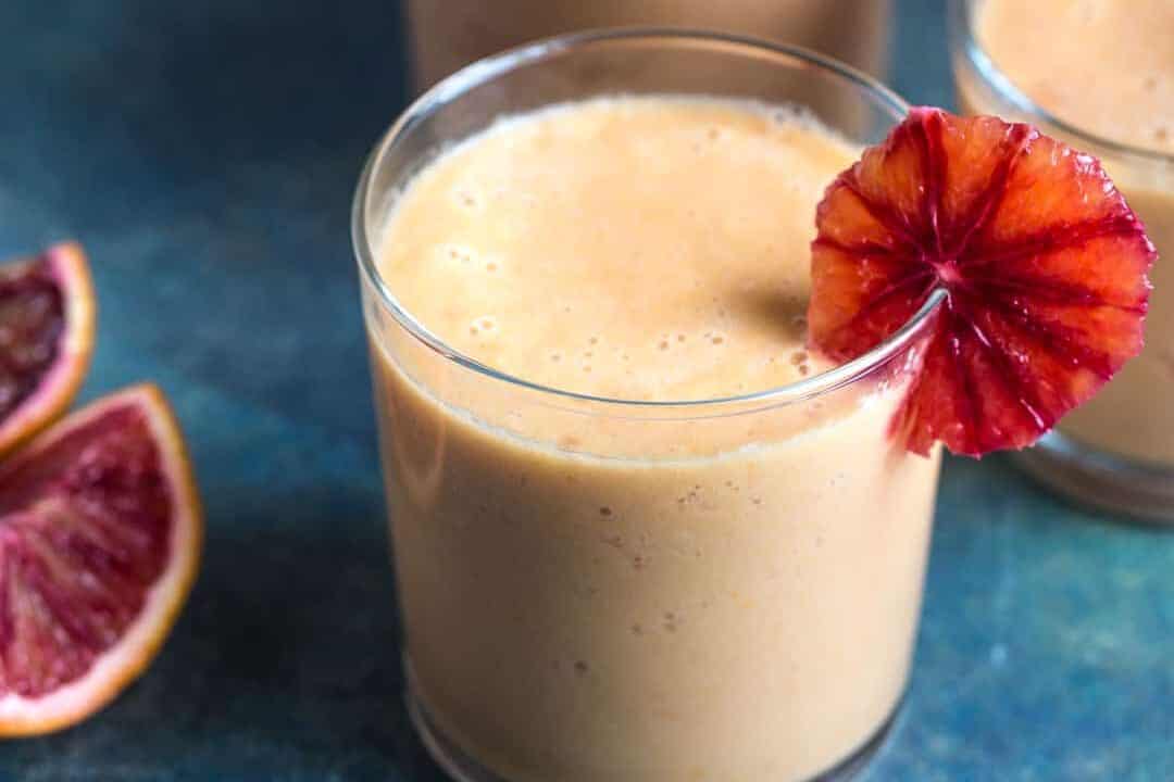 blood orange and mango smoothie