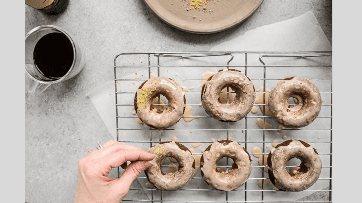 Irish Coffee Cake Donuts