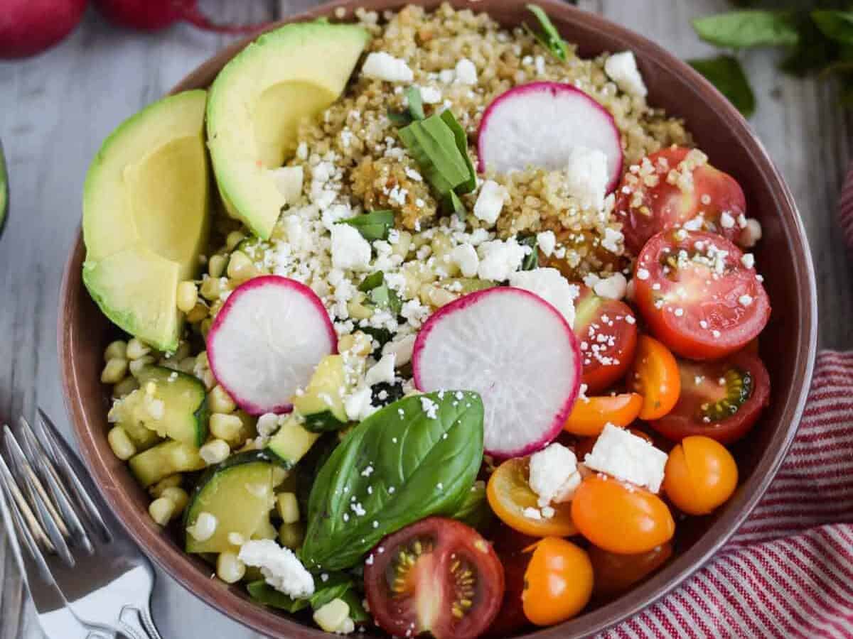 Late Summer Quinoa Grain Bowl