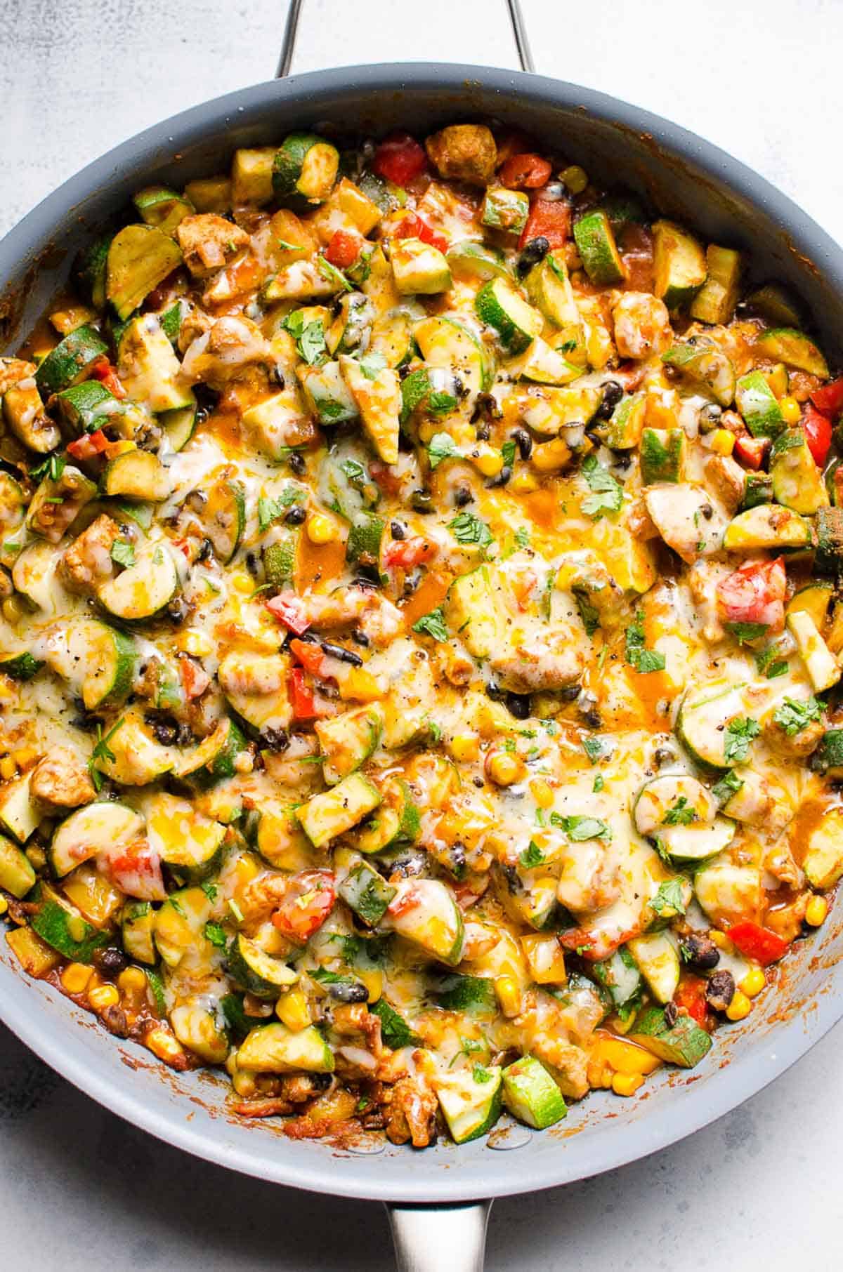 tex mex chicken and zucchini