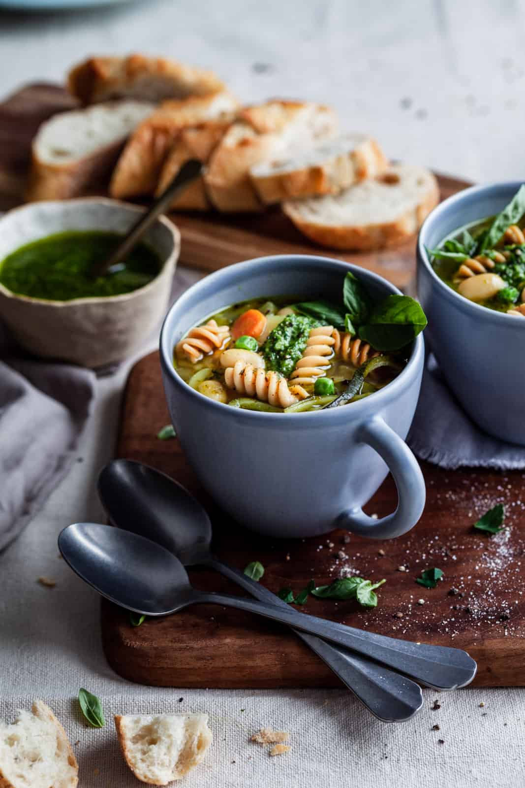 One Pot Vegan Green Minestrone 