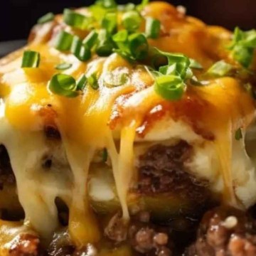 Keto Hamburger Casserole.