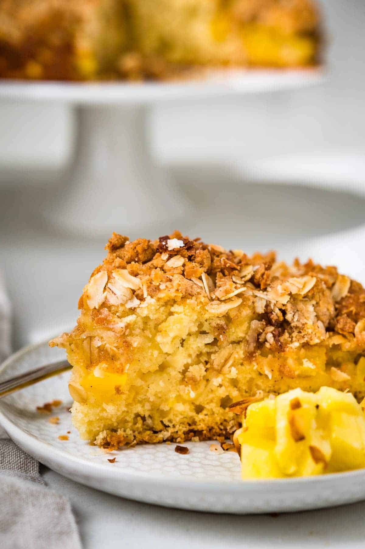 Pineapple Coconut Streusel Cake,