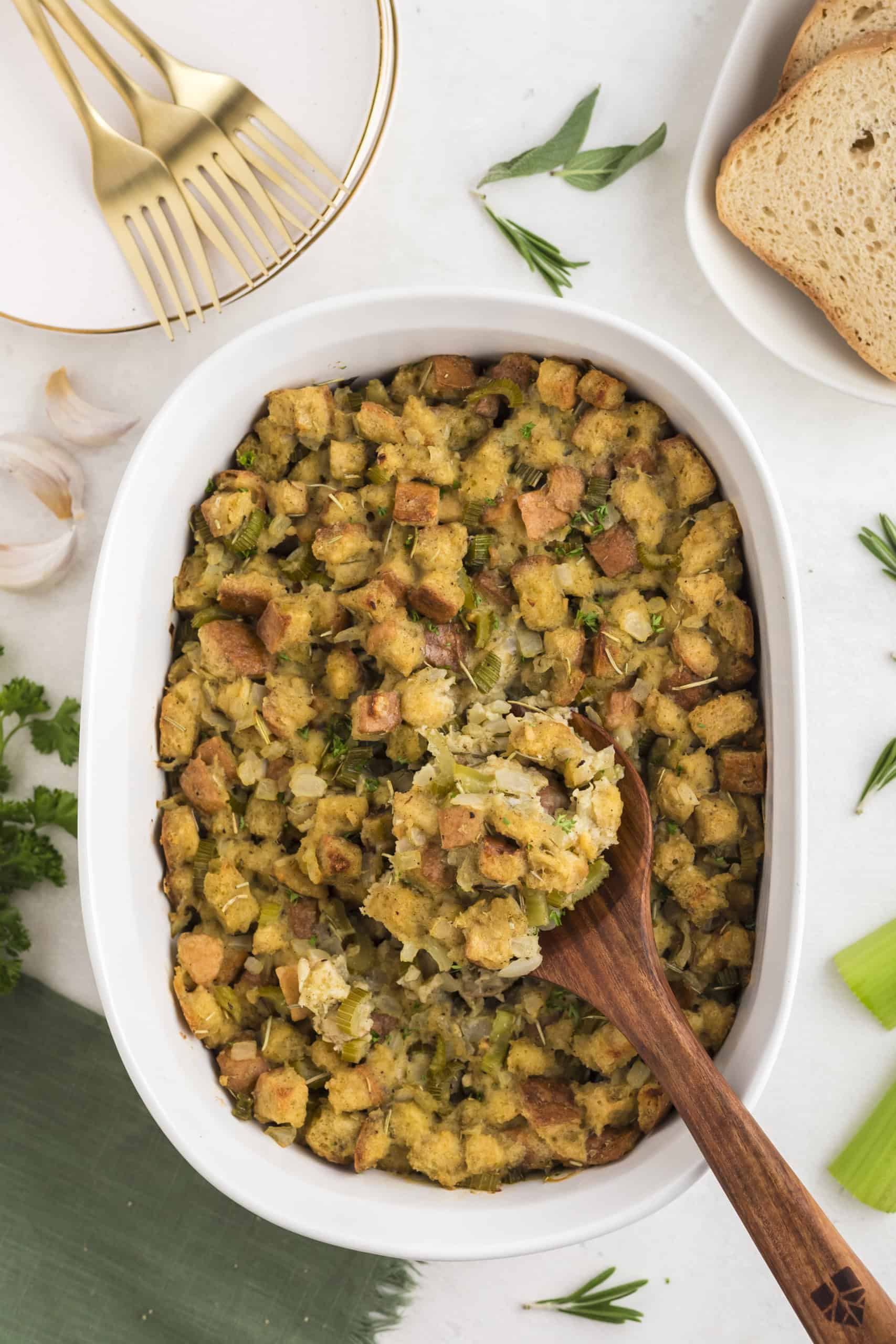 a casserole dish with food in it